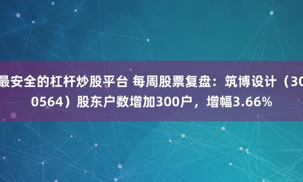 最安全的杠杆炒股平台 每周股票复盘：筑博设计（300564）股东户数增加300户，增幅3.66%