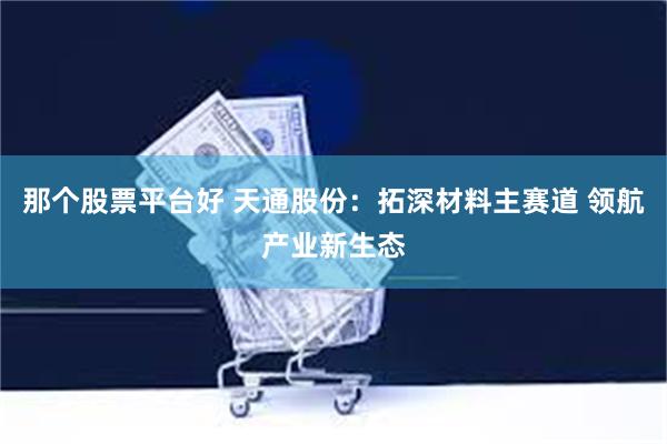 那个股票平台好 天通股份：拓深材料主赛道 领航产业新生态