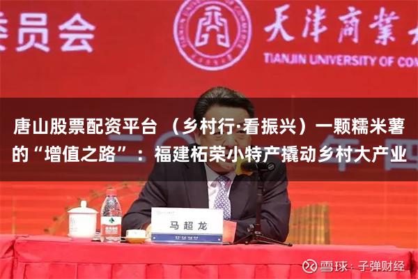 唐山股票配资平台 (乡村行·看振兴)一颗糯米薯的“增值之路” :福建柘荣小特产撬动乡村大产业